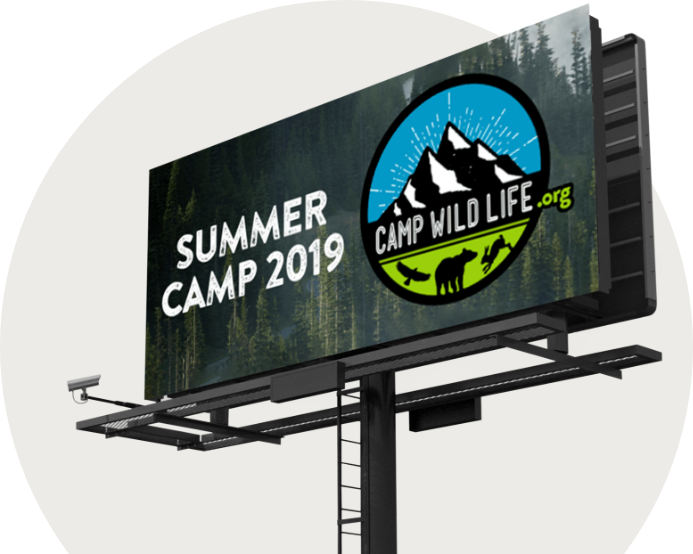 Nonprofit billboard for CampWildlife.org